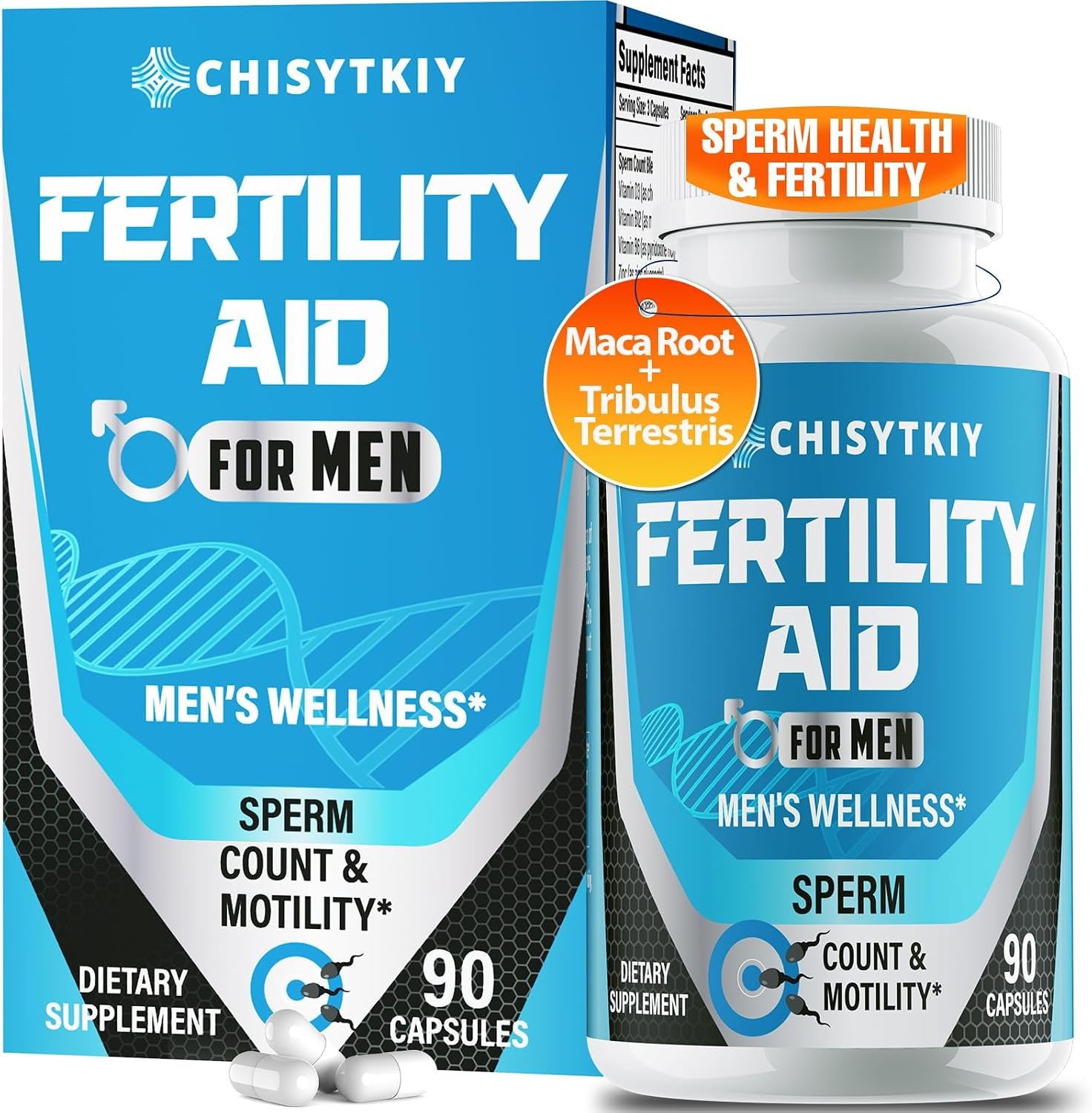 Male Fertility Supplements, Pre Conception For Him Sperm Count Motility