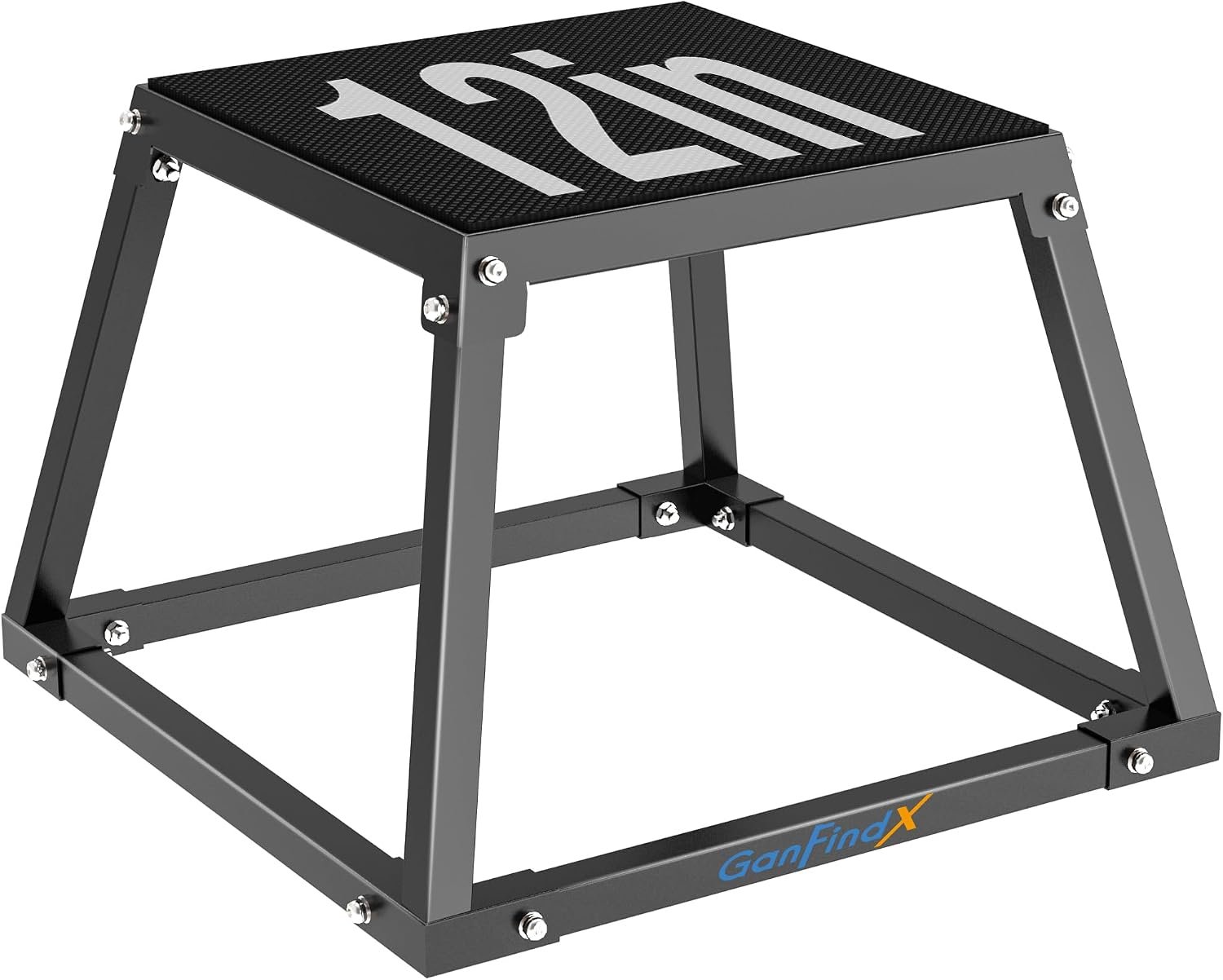 GanFindX Plyometric Jump Box, 12/18Inch Steel Platform for Fitness Training