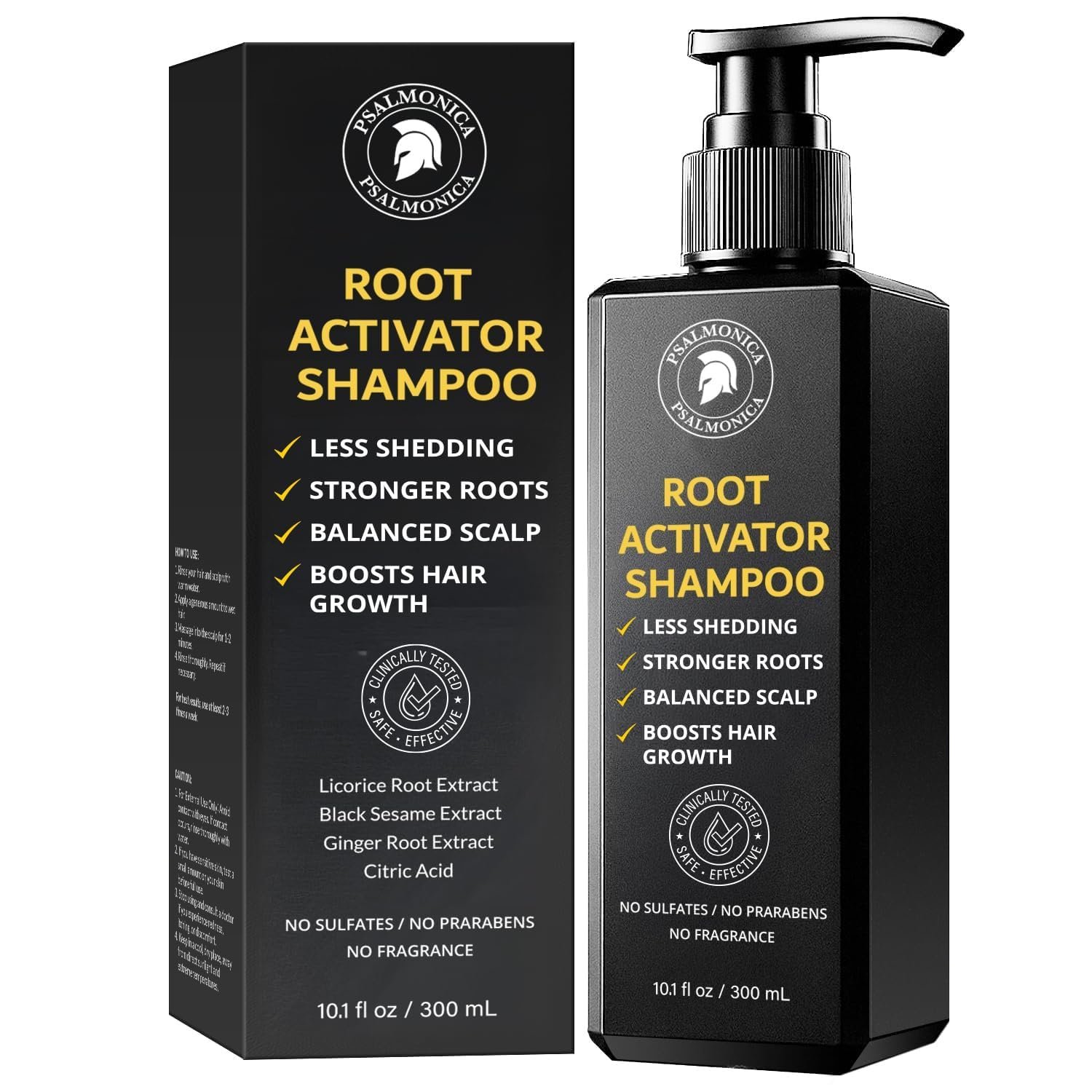 Root Activator Shampoo for Men: Hair Growth Shampoo for Hair Loss and Thinning Hair – Hair Loss Regrowth for Men Women (Refreshing Scent)