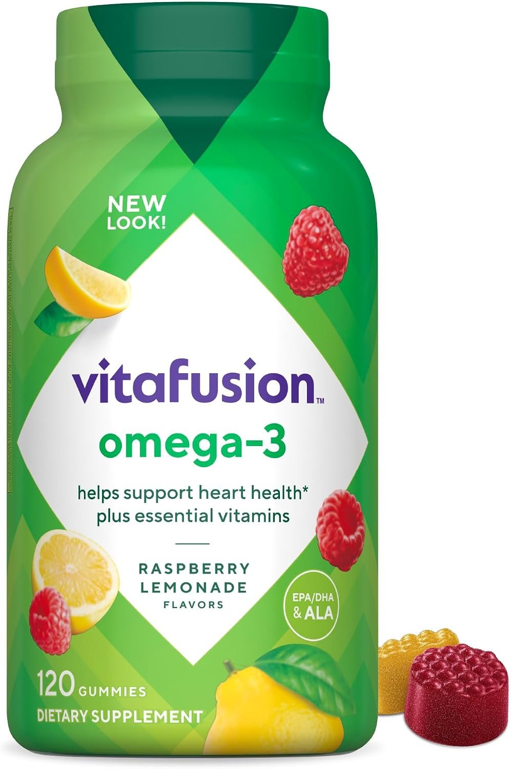 Vitafusion Omega 3 Gummies | 120 Adult Gummy Vitamins | EPA, DHA & ALA
