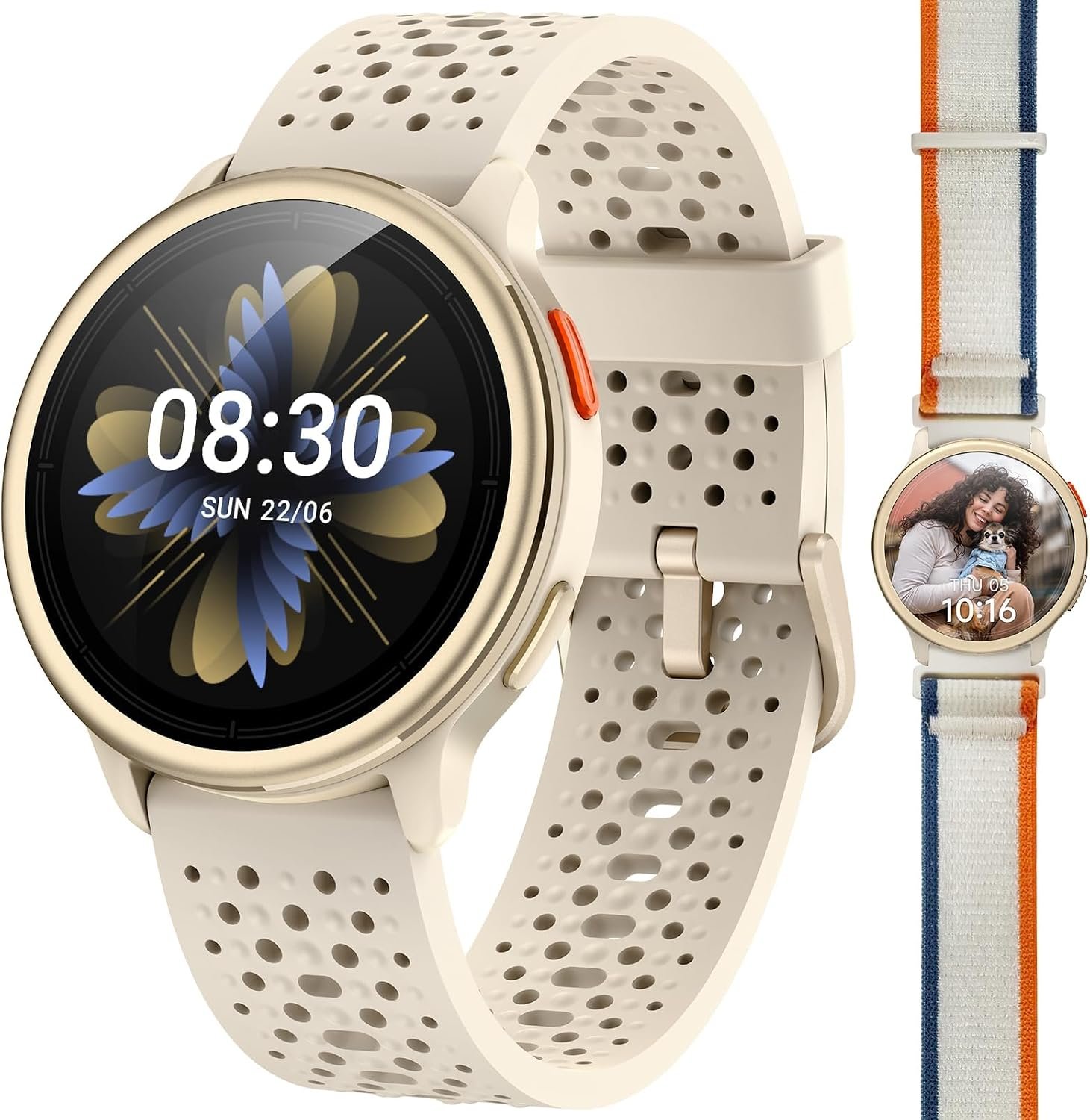 Quican Smart Watches for Women & Men, Compatible with iPhone & Android
