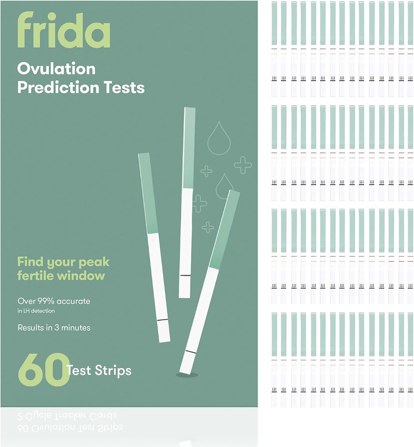 Frida Fertility At-Home Ovulation Test Kit, Ovulation Prediction, 60 Count