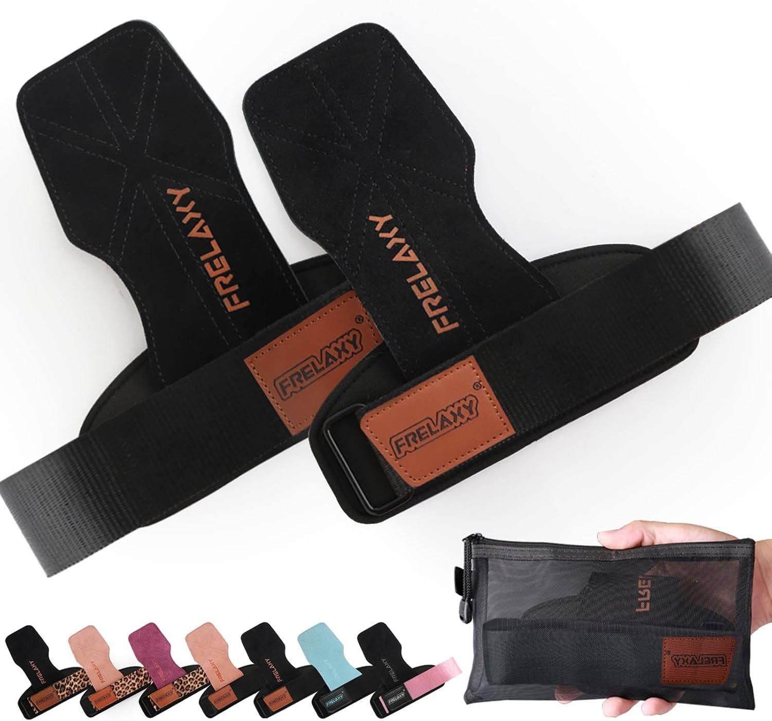 Frelaxy Lifting Wrist Straps for Women and Men, Weight Lifting Grips