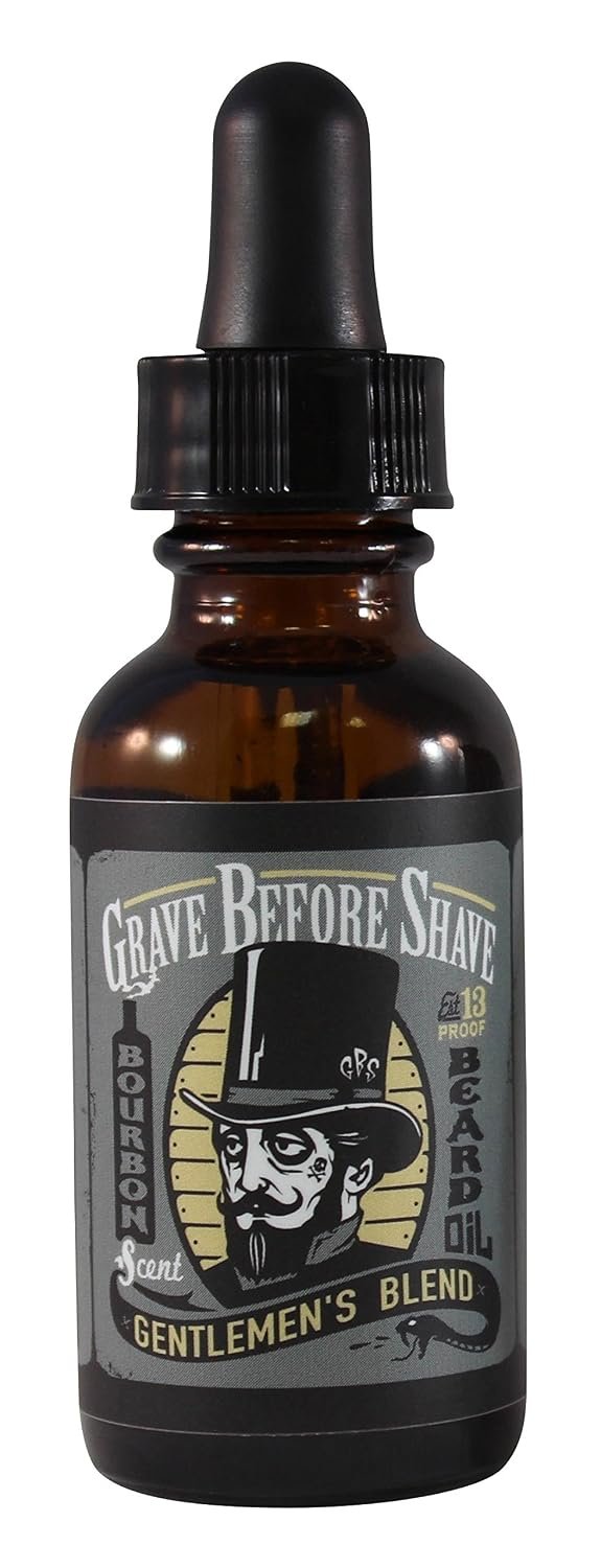 Grave Before Shave™ Gentlemen’s Blend Beard Oil (Bourbon/Sandal Wood Scent)