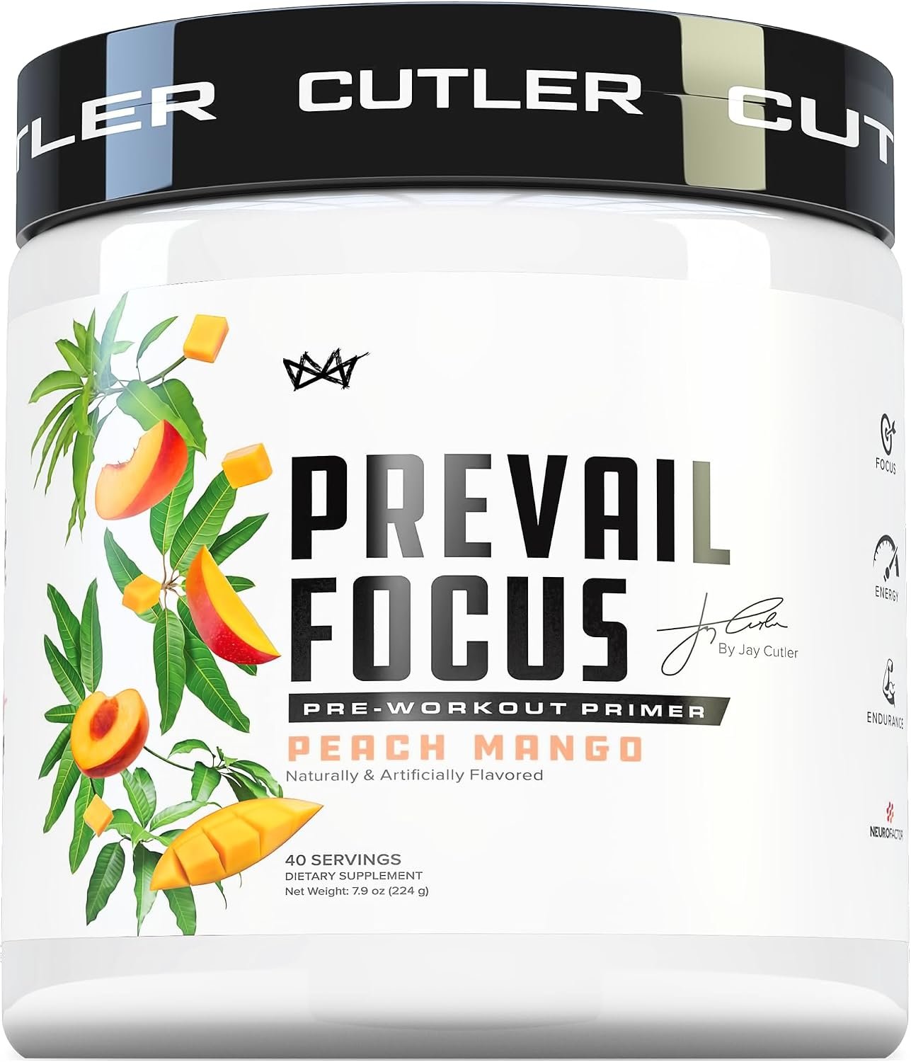 Cutler Nutrition Prevail NeuroFactor Nootropic Pre-Workout, 40 Servings