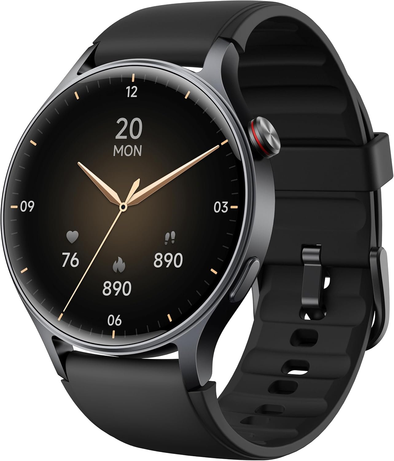 aeac Smart Watch for Women, AMOLED Ultra-Clear Screen Activity Trackers with Heart Rate/Sleep/SpO2 Monitor, Smartwatch for iPhone/Samsung/Android, 110+ Sport Modes (Black, S/M/L, Black)