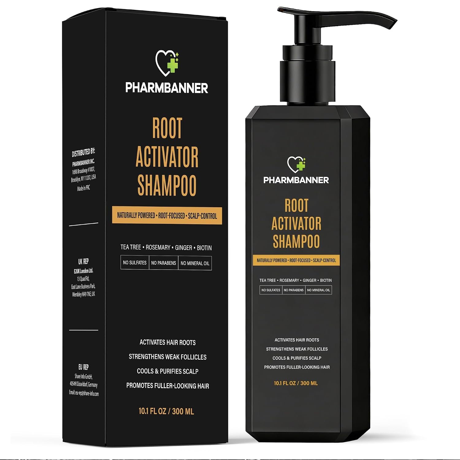 Root Activator Shampoo For Men – Rosemary Biotin, Thinning Hair, 10 fl oz
