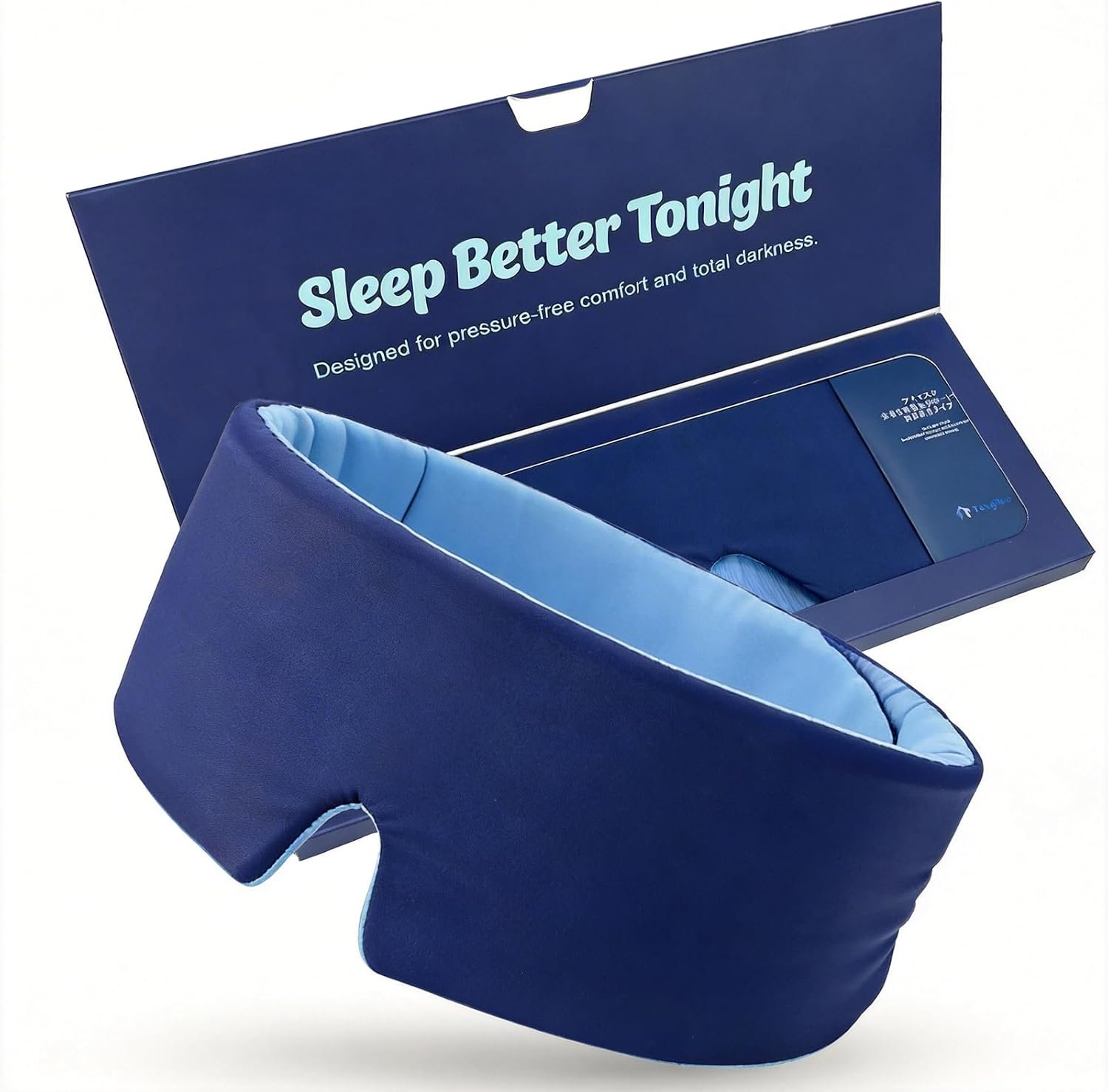 Sleep Mask for Men, Eye Mask for Side Sleepers, Hypoallergenic