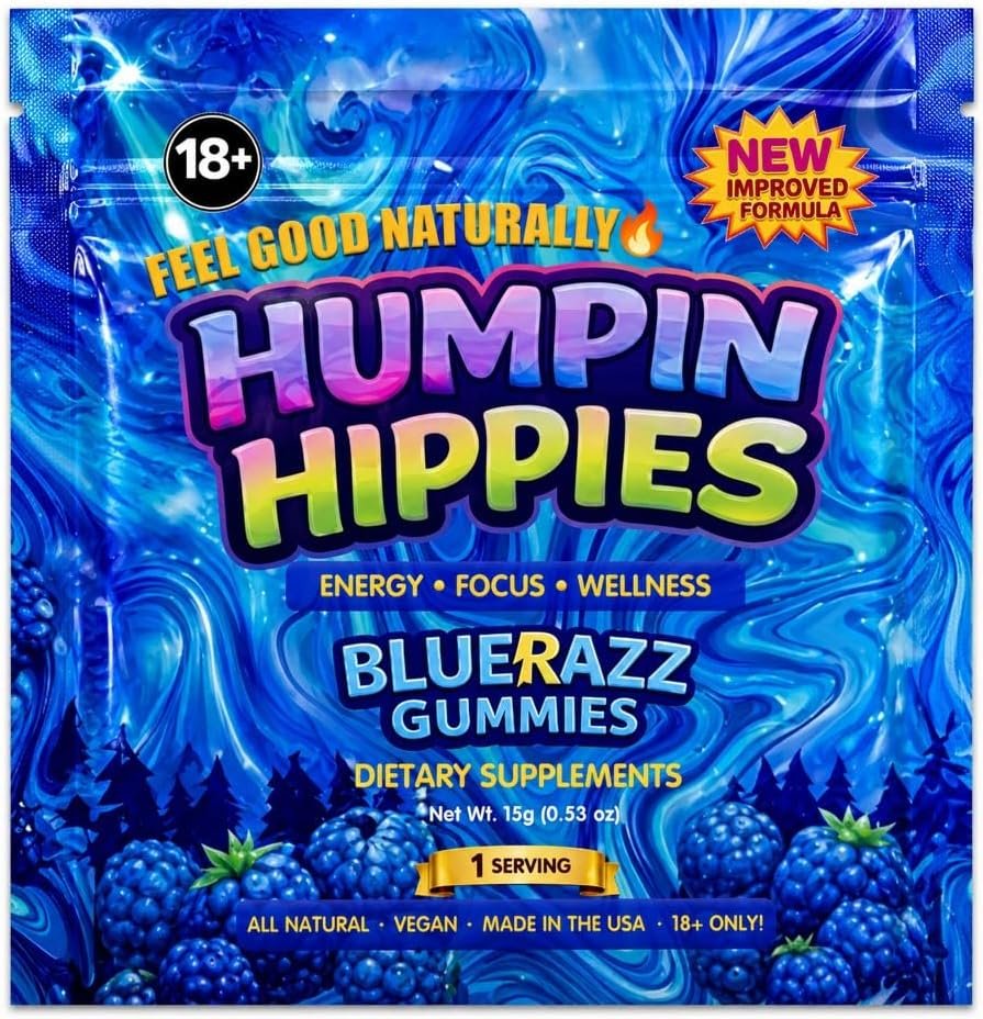 Male Blue Razz Gummies – 3-Count Pouch | Herbal Supplement for Mind & Mood | Chewable Wellness Formula, Vegan & Gluten-Free
