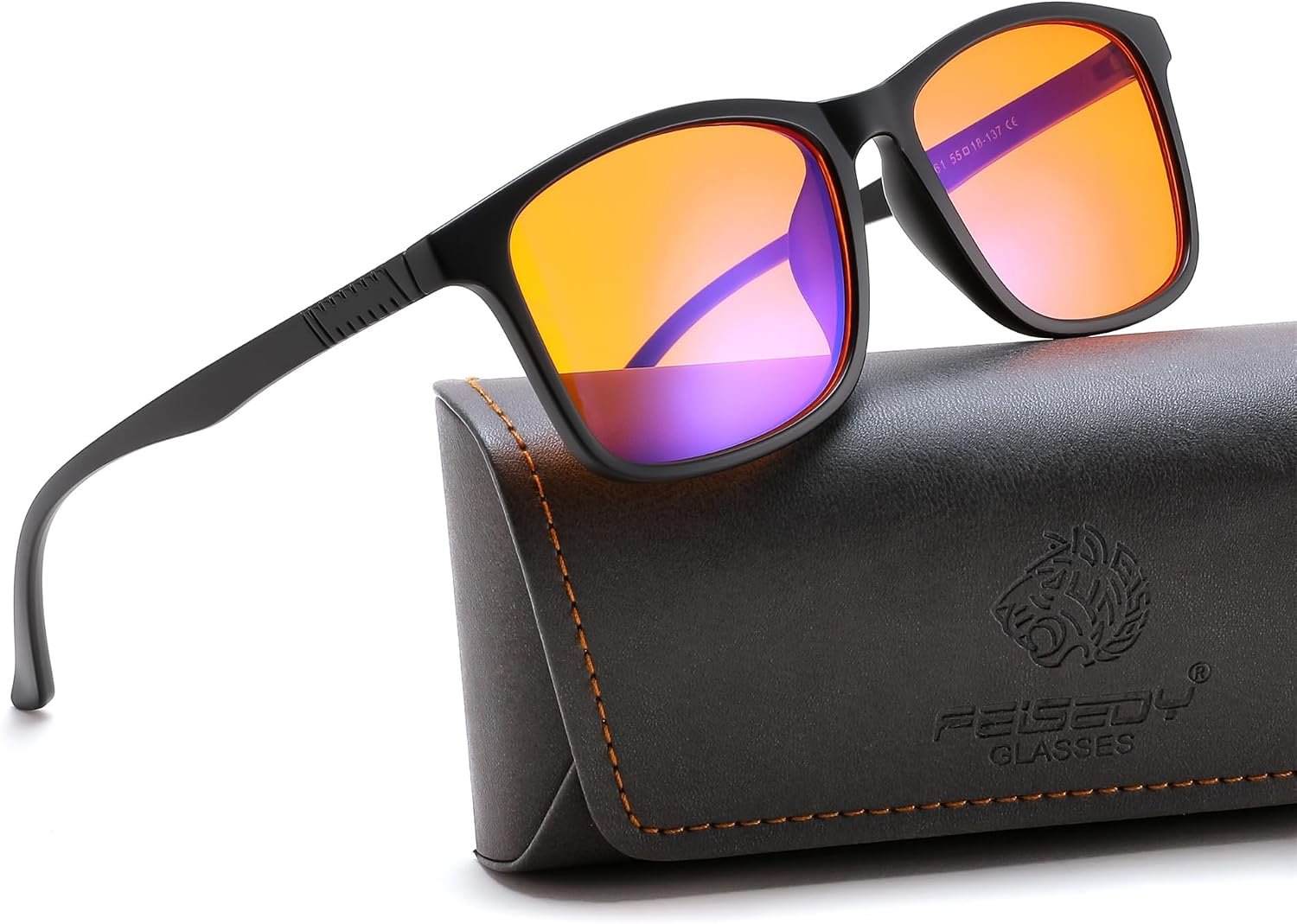FEISEDY Classic Blue Light Blocking Glasses for Woman Men B0488