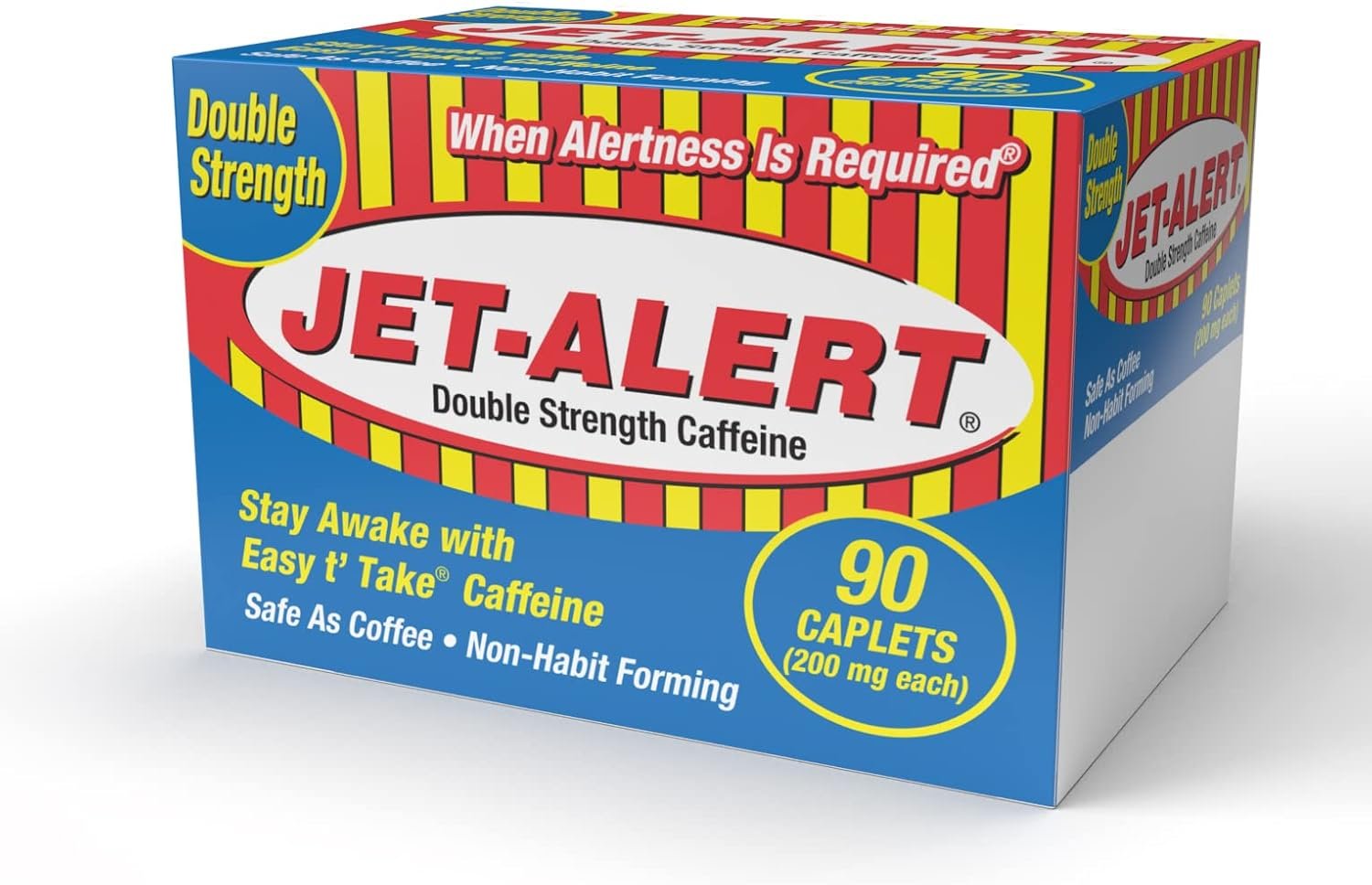 Jet-Alert 200 Mg Each Caffeine Tabs 90 Count