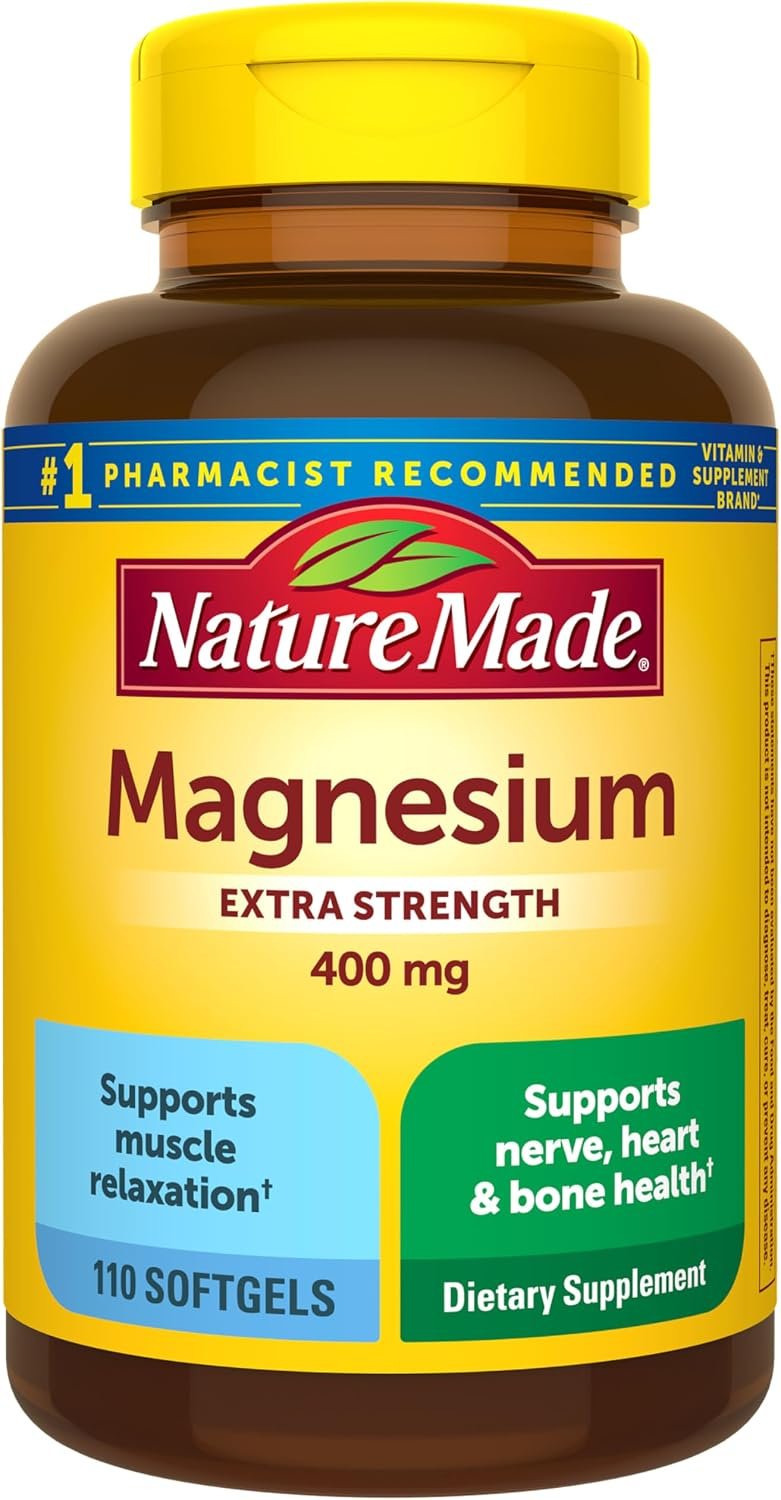 Nature Made Magnesium Oxide Extra Strength 400 mg, 110 Softgels