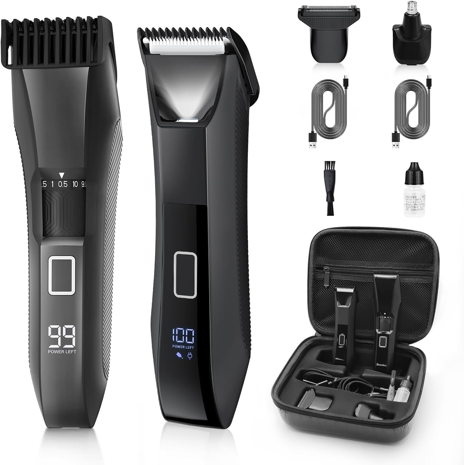 Manscape Men’s Body Beard Trimmer Kit, IPX7 Waterproof Electric Groomer