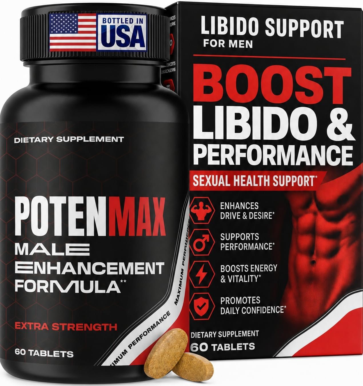 Libido Support for Men – Testosterone Supplement for Men Fast Acting