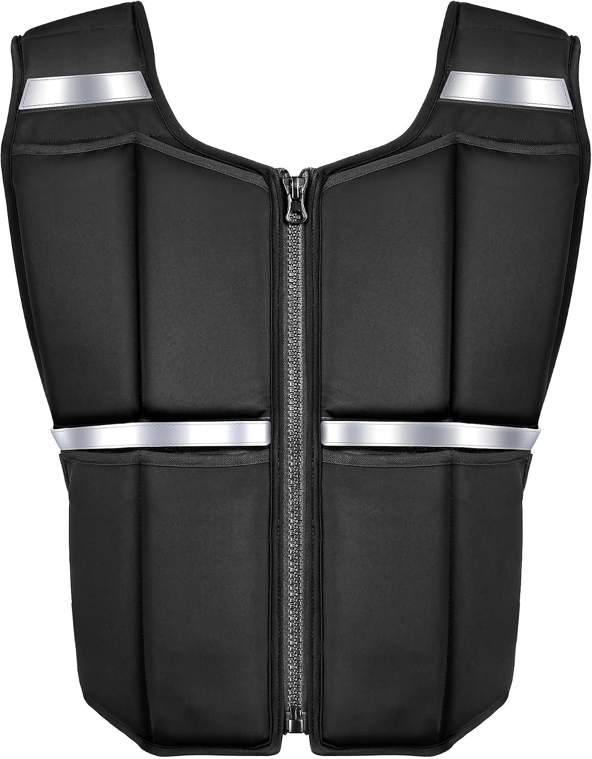 2-45lb Adjustable Weighted Vest Men w/Silicone Weights,Running Rucking Vest