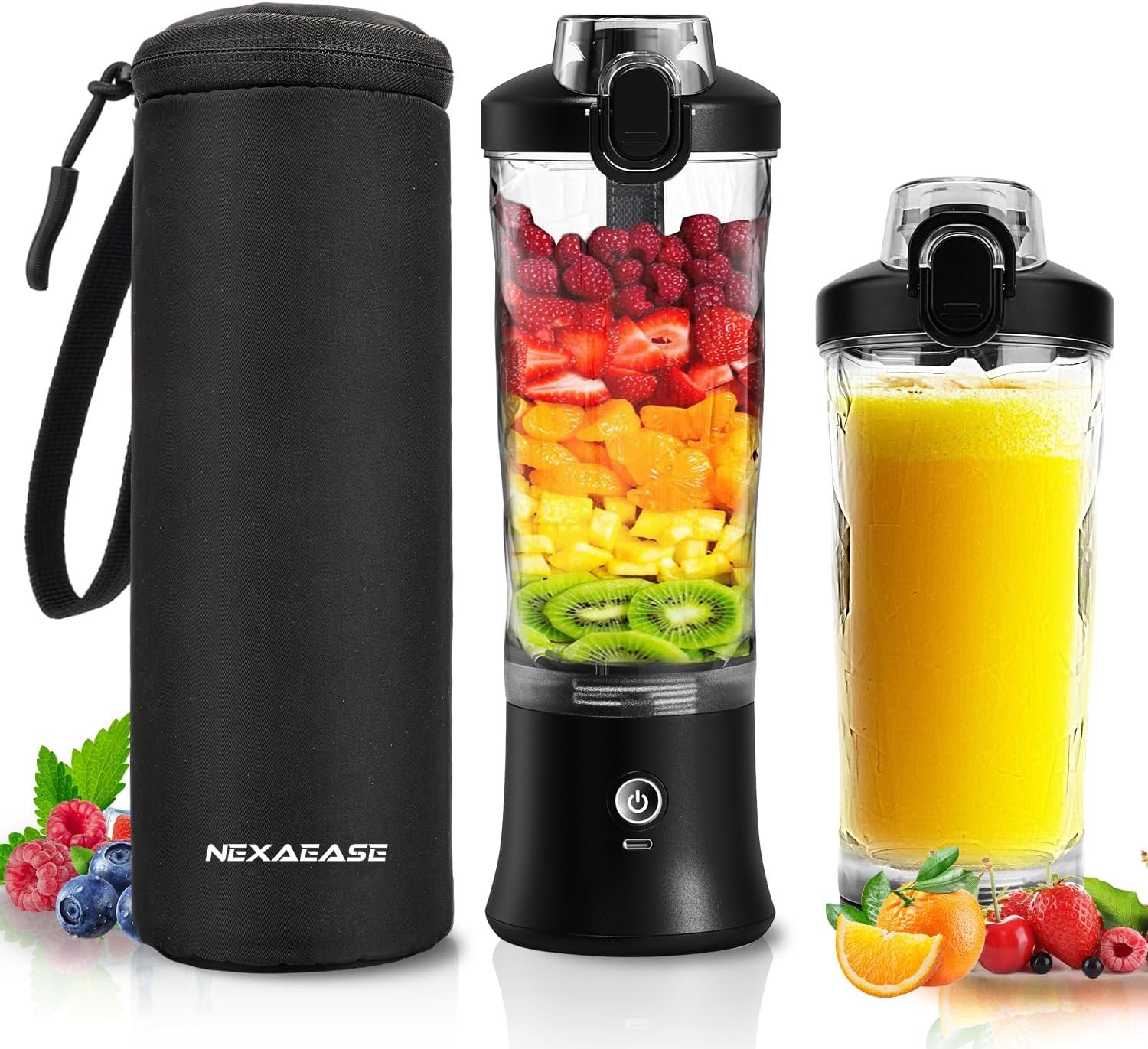 Portable Blender Personal Juicer for Shakes Smoothies with Insulated Sleeve