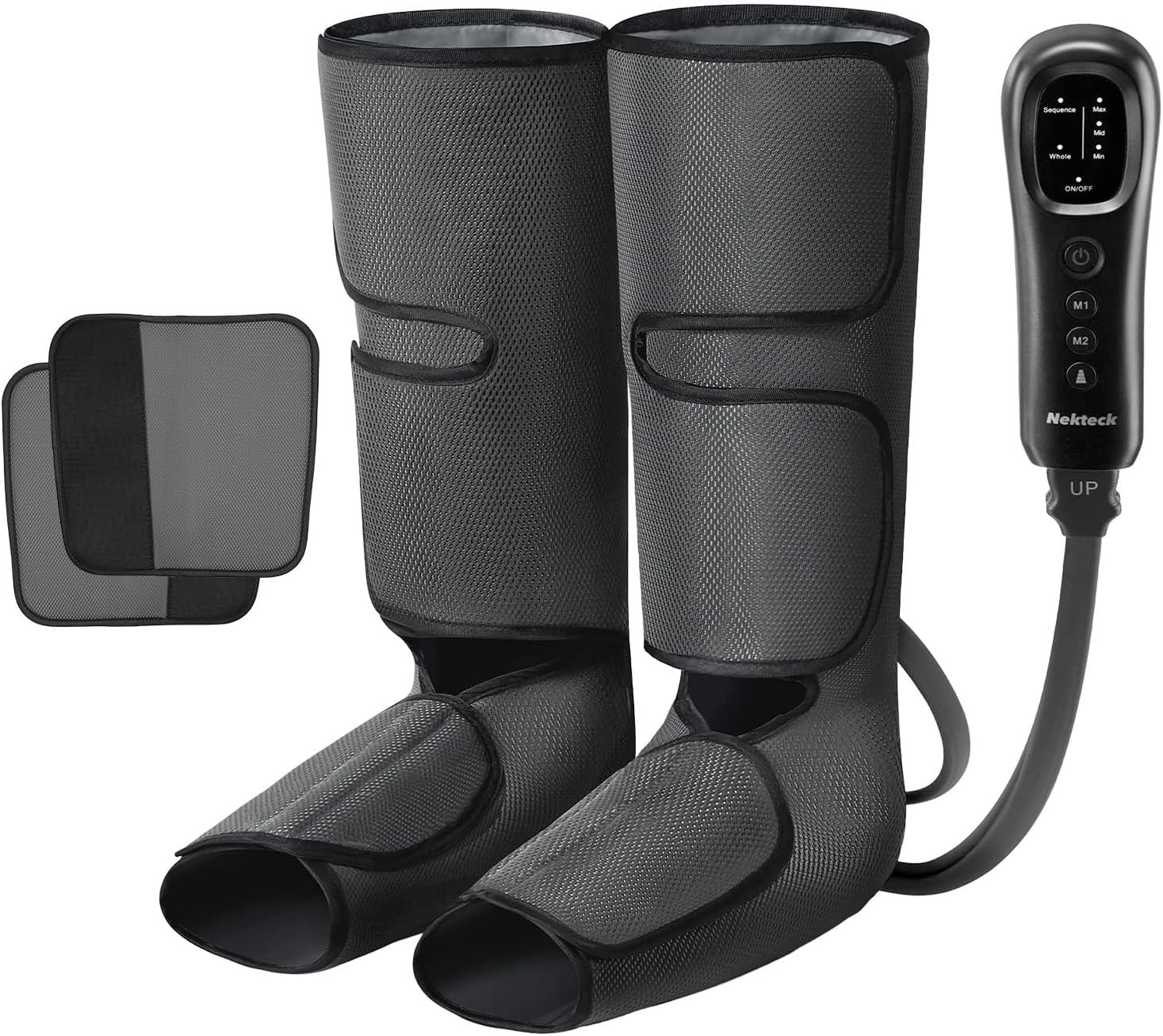 Nekteck Leg Compression Massager with 2 Size Extensions for Circulation