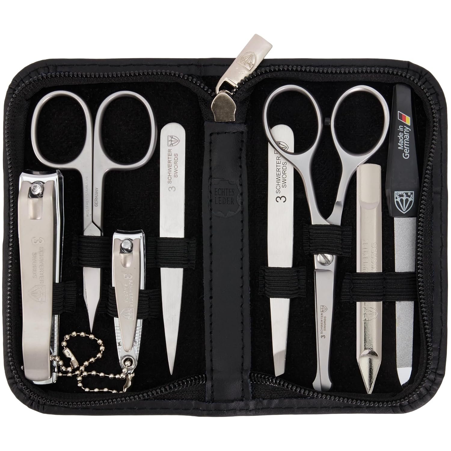 3 Swords Germany – MEN’s kit – manicure pedicure beard ear ALL IN ONE – stainless steel tools