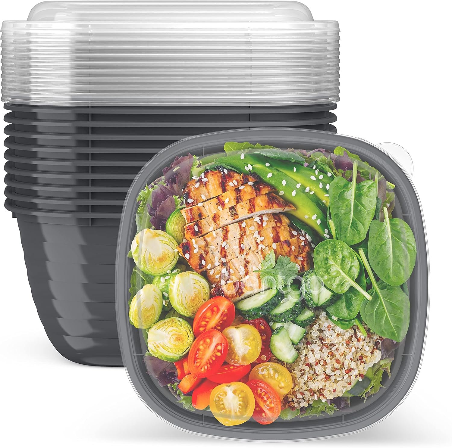 Bentgo Prep Food Storage Bowls with Lids, 10 Pack, PFAS & BPA-Free