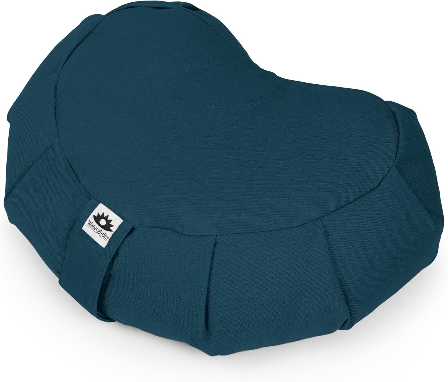 Meditation Cushion (Twilight) Crescent, Buckwheat Husk Filled, Floor Pillow or Cushions, Yoga Seat, Zafu, Made in The USA