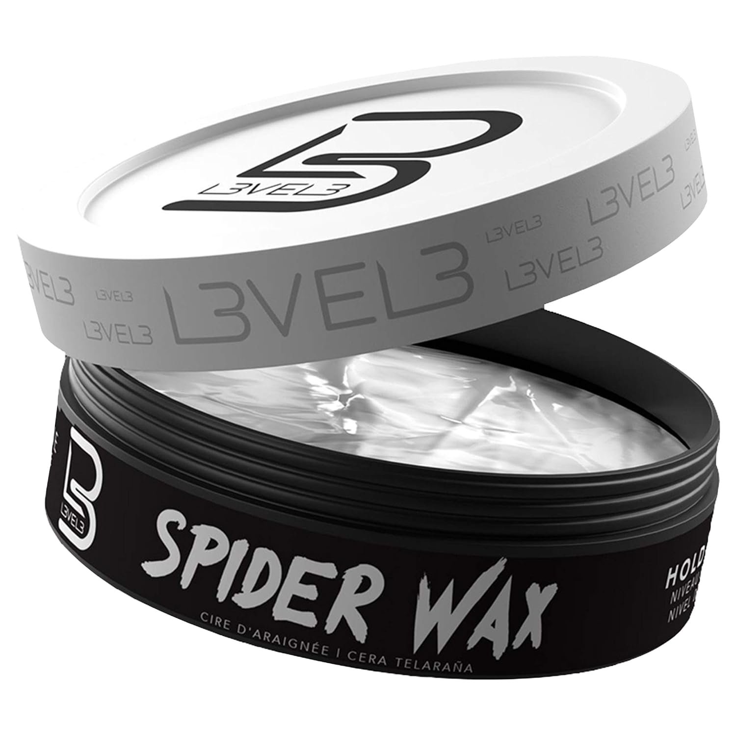 L3 Level 3 Spider Hair Wax for Men, Strong Hold, Volume and Texture, 150 ml