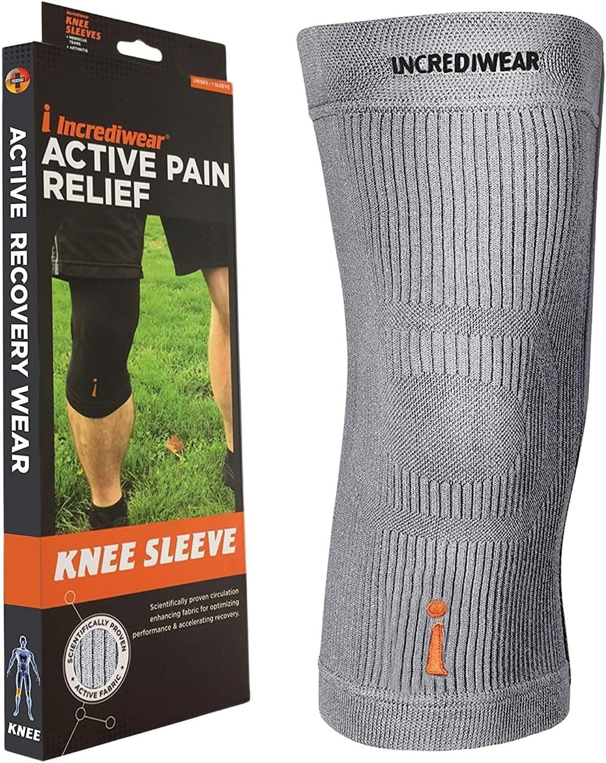 Incrediwear Knee Sleeve – Knee Braces for Knee Pain, Joint Pain Relief, Swelling, Inflammation Relief, and Circulation, Knee Support for Women and Men