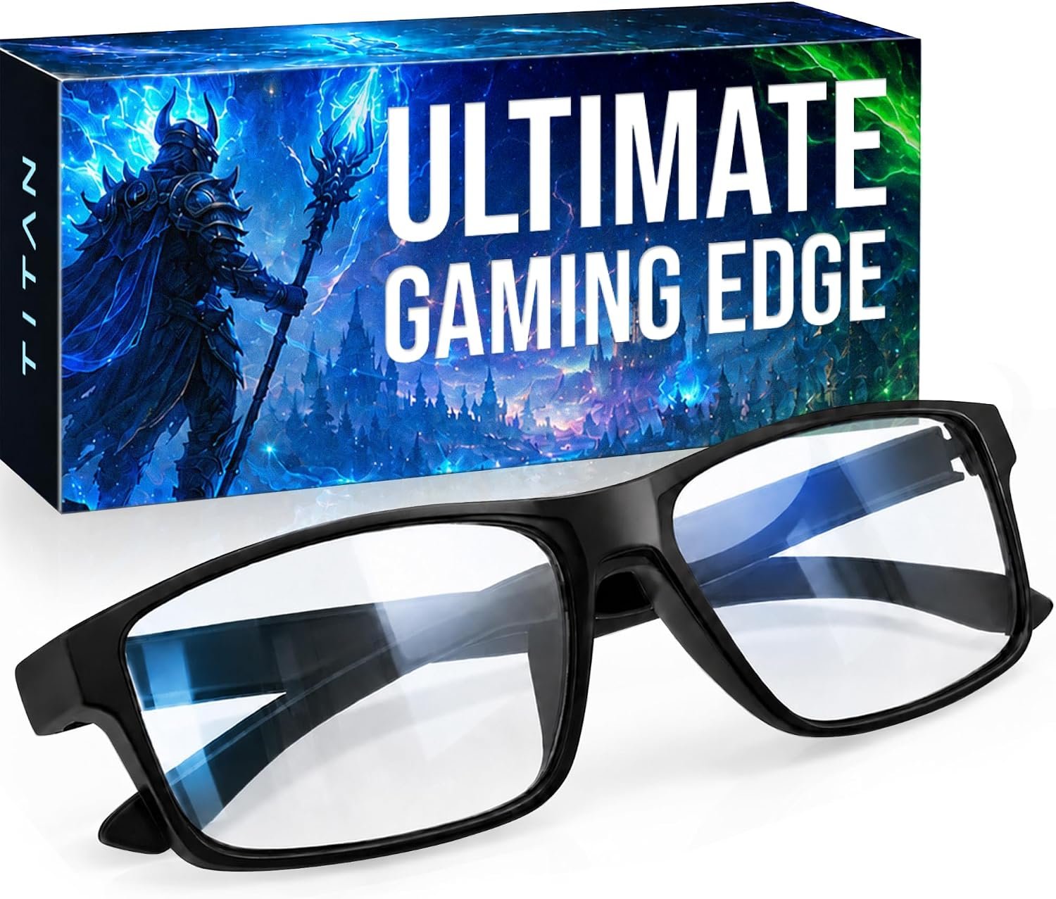 Gaoye Titan Gaming Glasses, Blue Light Blocking, Night Driving Glasses for Men, Computer Protection, Gift for Gamers
