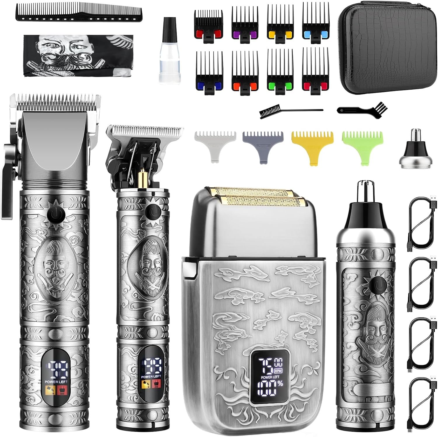 GSKY Professional Hair Clippers, Men’s Beard Trimmer & Grooming Kit
