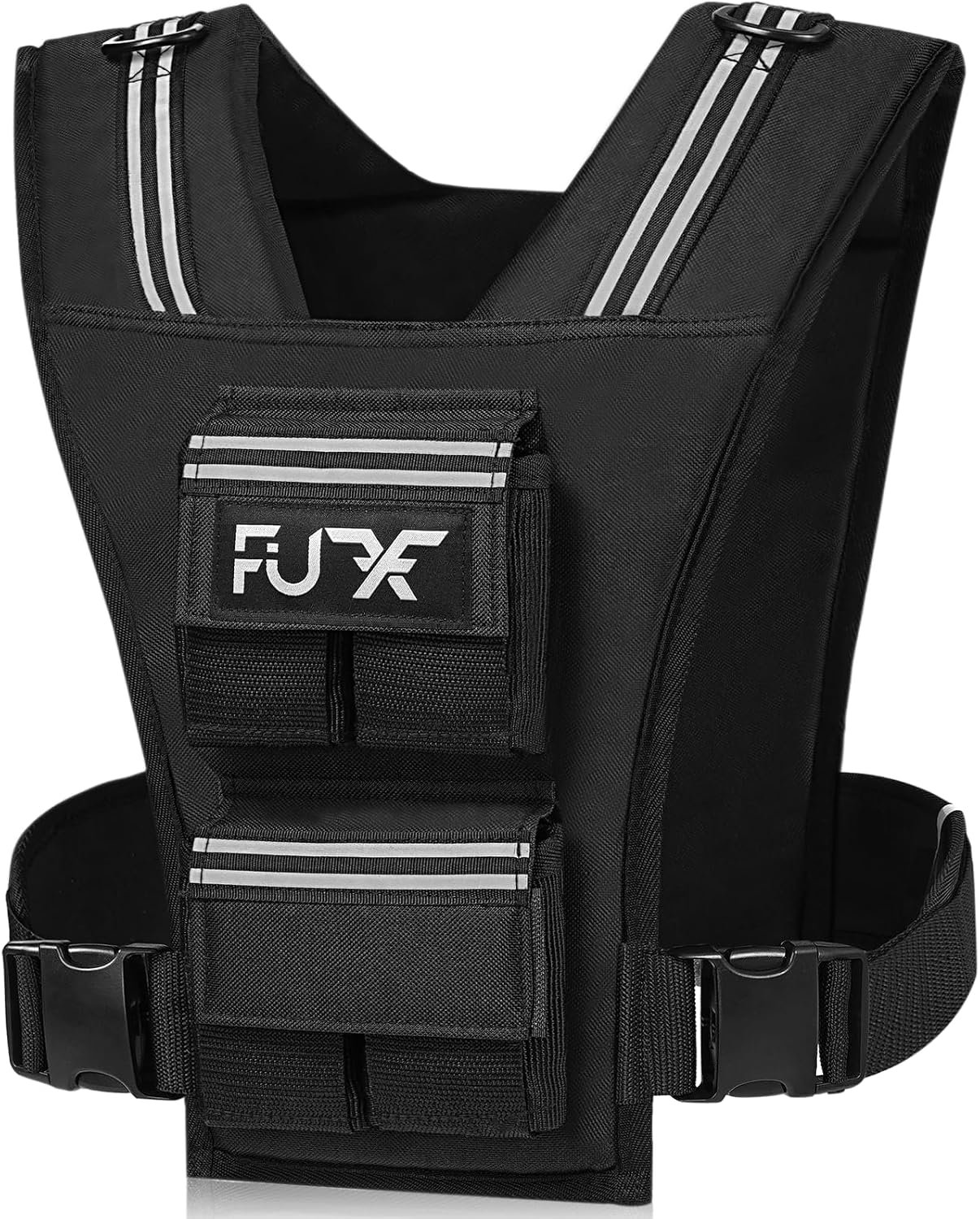 FUFF Adjustable Weighted Vest Men,20 LB Weight Vest for Strength Trainin, Workout Vest Woman with Removable Iron Weights for Walking, Rucking, Running, Exercise