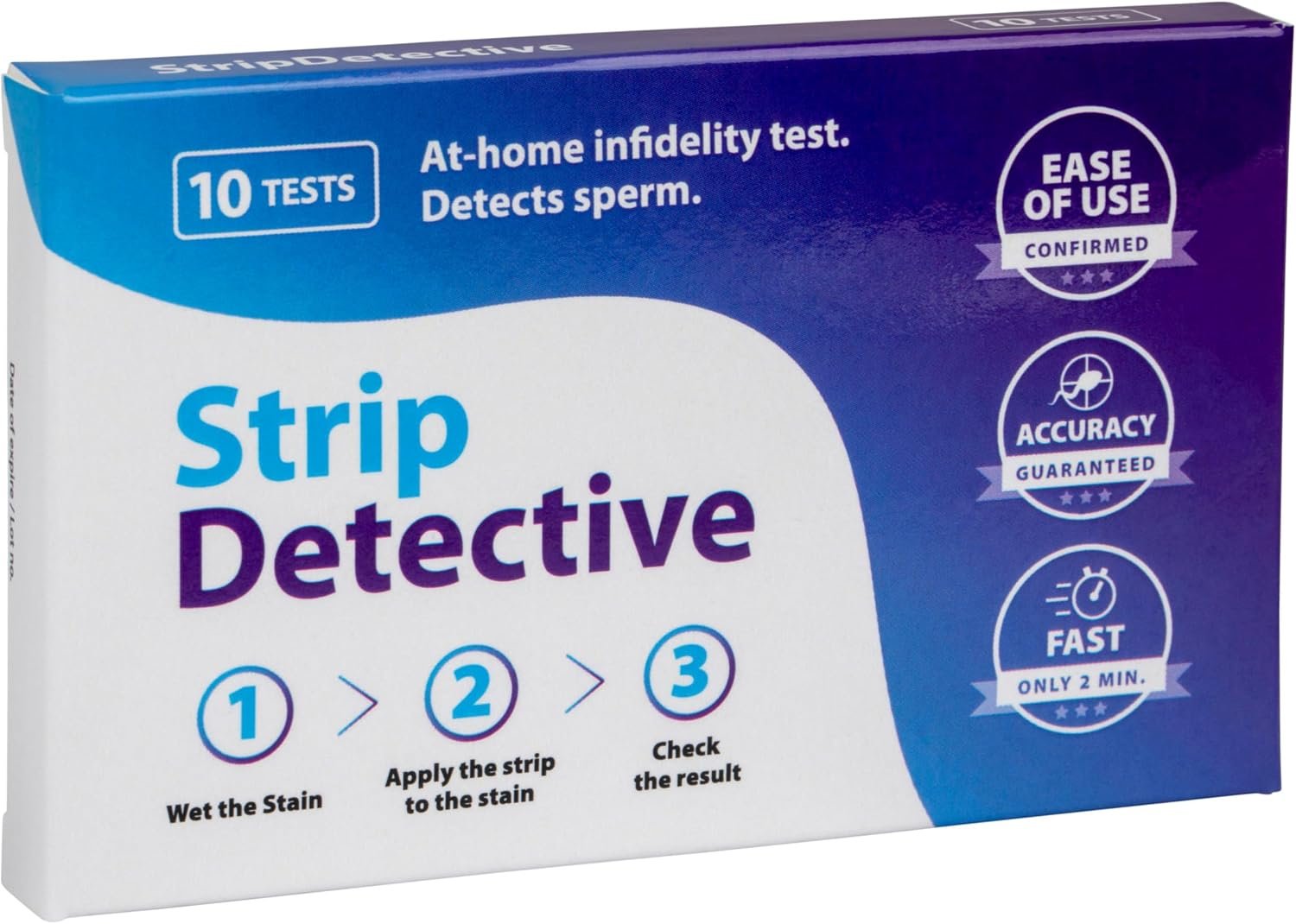 At-Home Betrayal Test – Semen Detection Test, Infidelity Test detects Acid phosphatase in Sperm in One Minute – 10 pcs per Pack