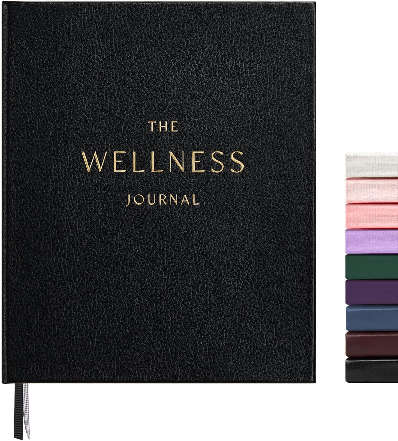 And Per Se Wellness Journal, Self Care & Daily Journal for Women with Habit Tracker, Diet & Goals, Undated, 6.5″ x 8″ (Black)