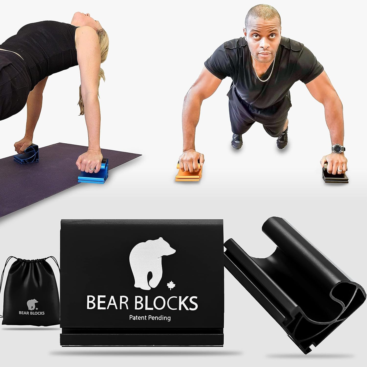 Pushup Bars – Safe Push Up Bars – Strength training Pushup Stands Perfect for Home Gym & Traveling Fitness – Lightweight, Non-Slip Bodyweight Training Workouts Blocks
