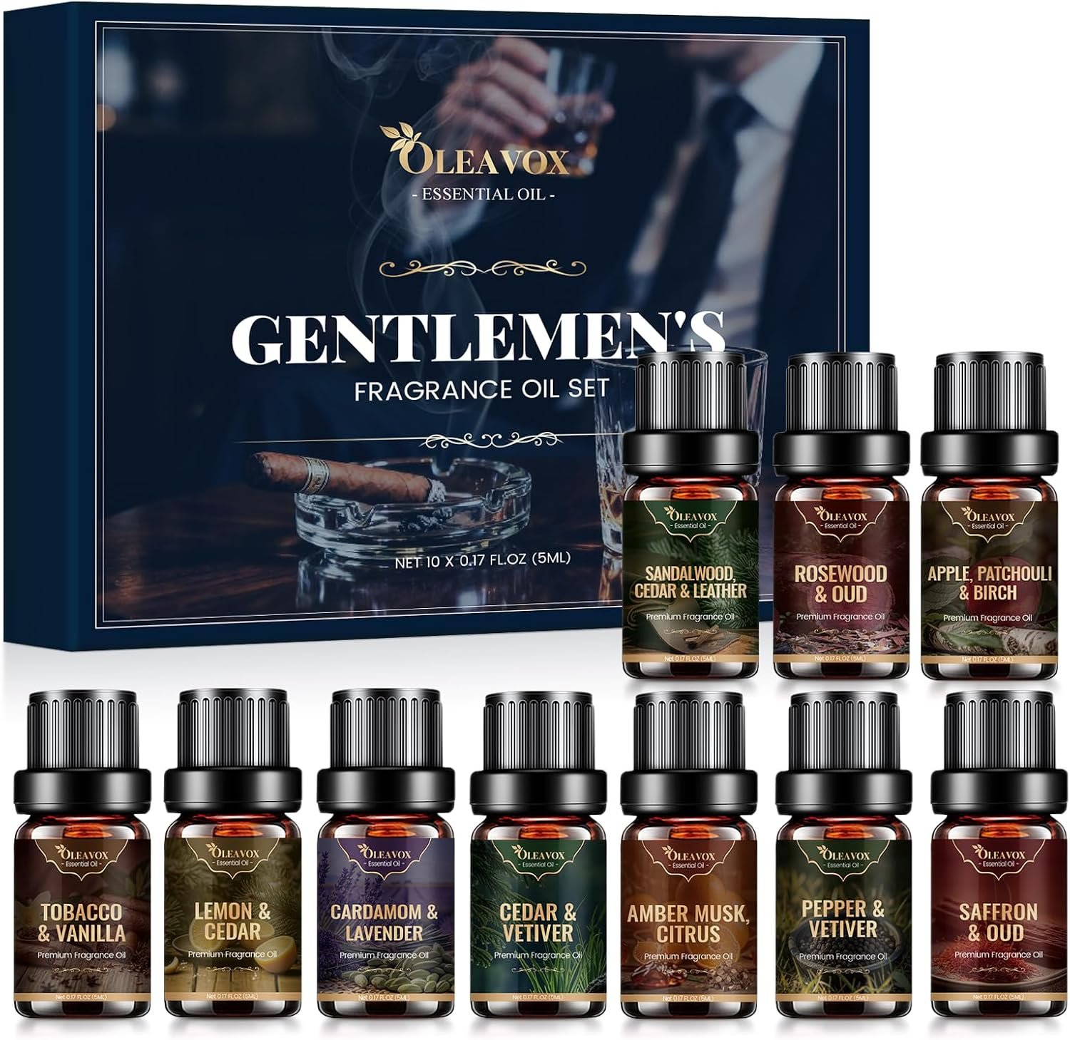 Men Essential Oils Set, Gift for Men, Masculine Diffuser Oil