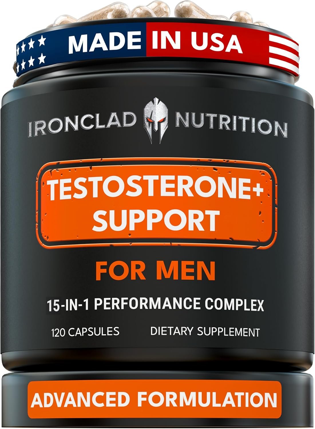 Advanced Testosterone Supplement for Men – 15-in-1 Natural Support Complex