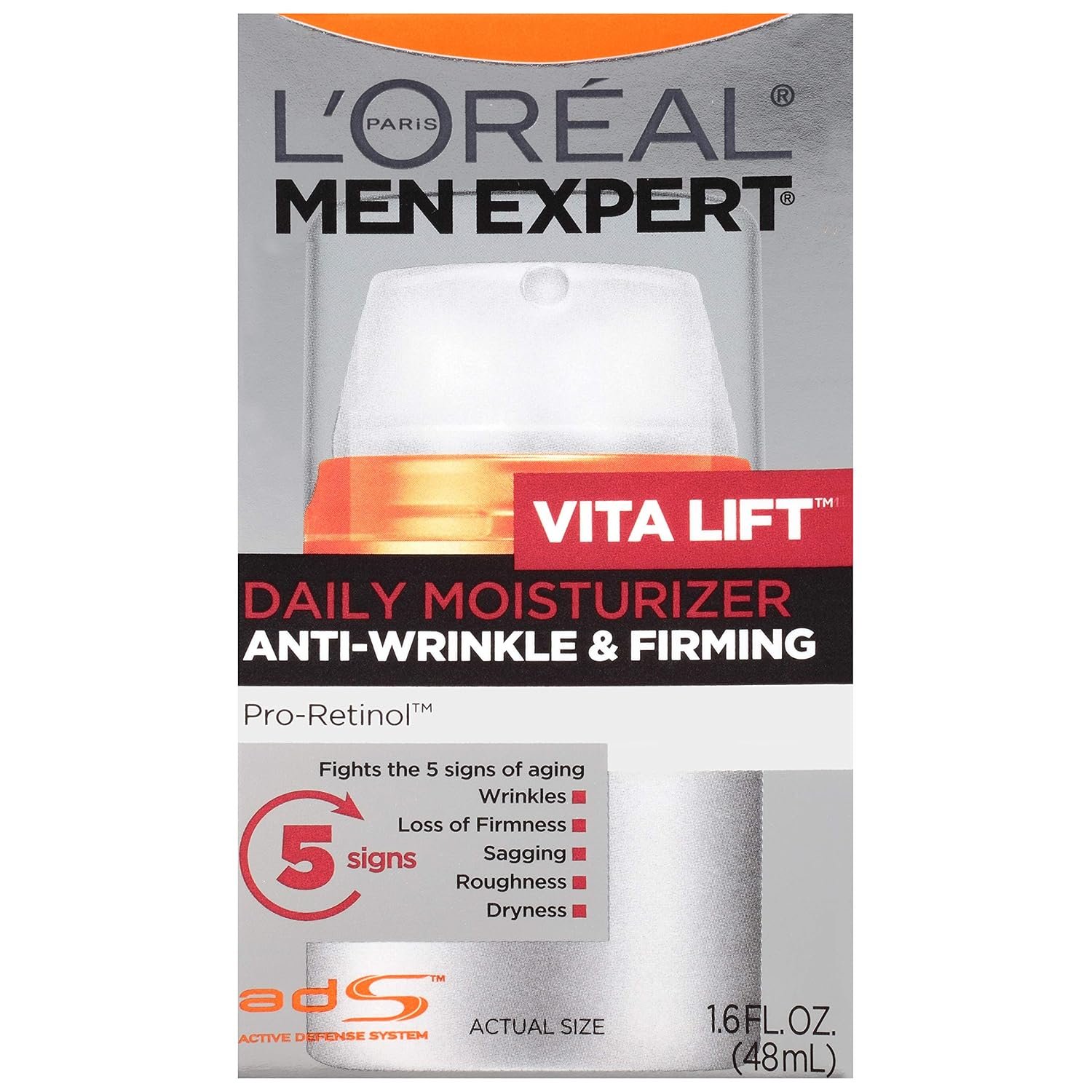 L’Oreal Paris Men Expert Vitalift Anti-Wrinkle & Firming Face Moisturizer with Pro-Retinol, 1.6 oz