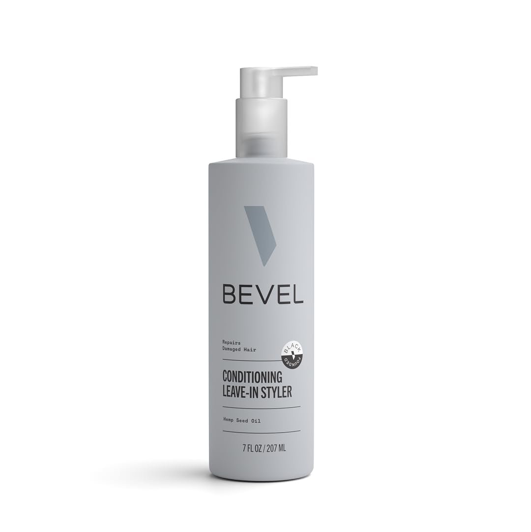 Bevel Leave In Conditioner for Men, Curly Hair Conditioner with Hemp Oil