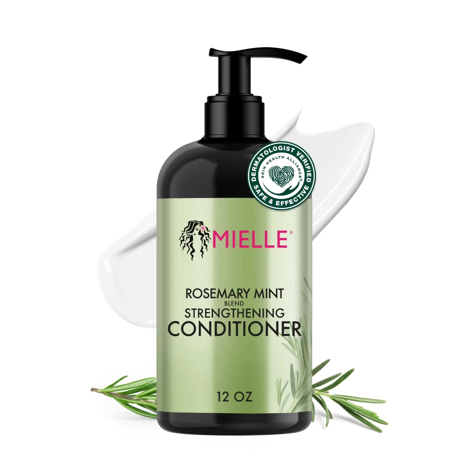 Mielle Organics Rosemary Mint Biotin Strengthening Conditioner, 12 oz