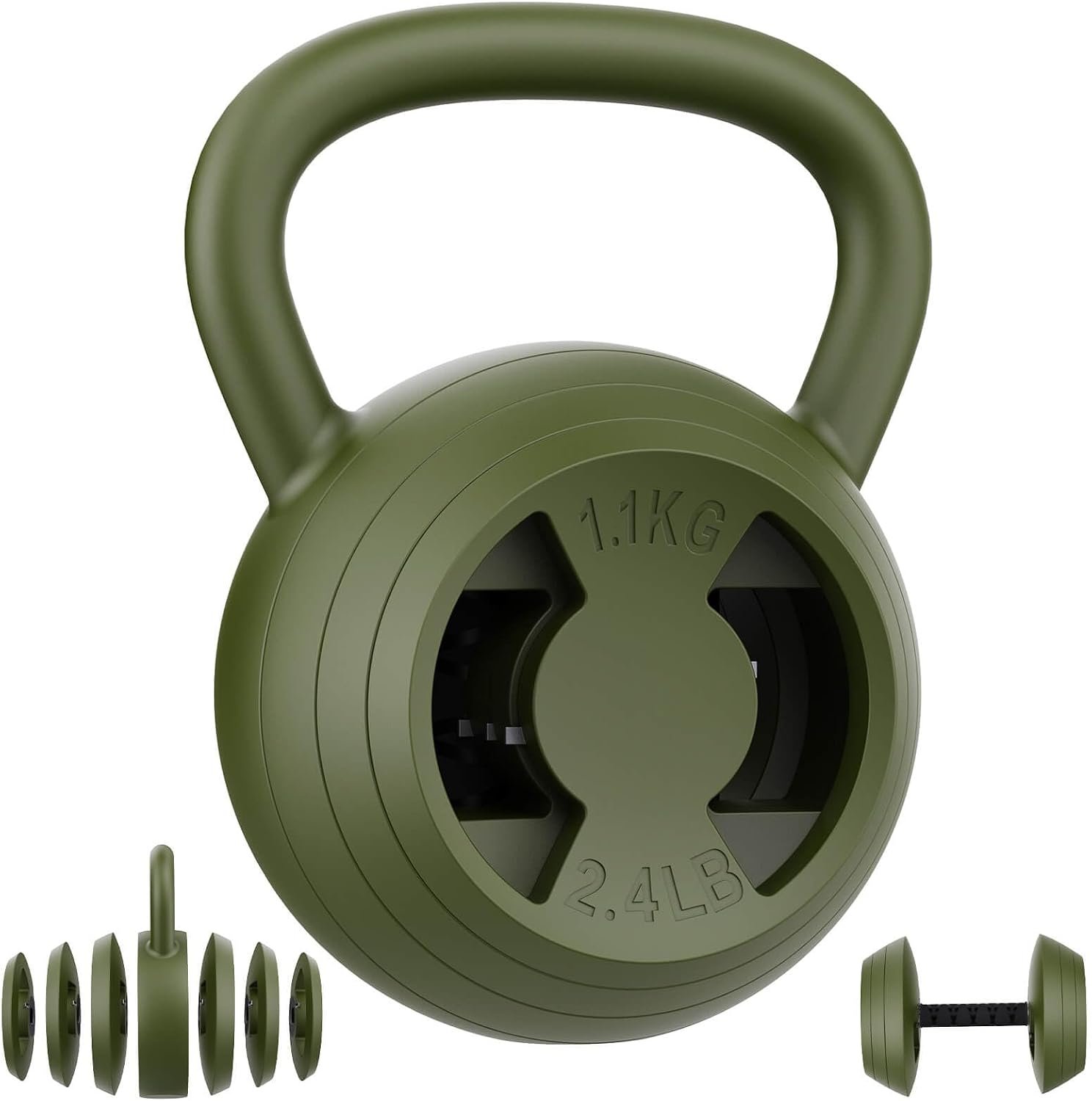 Hezeyferg 2-in-1 Adjustable Kettlebell for Home Gym Strength Training