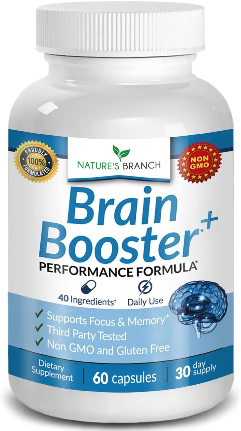 40-in-1 Brain Supplements For Memory And Focus – Performance Formula