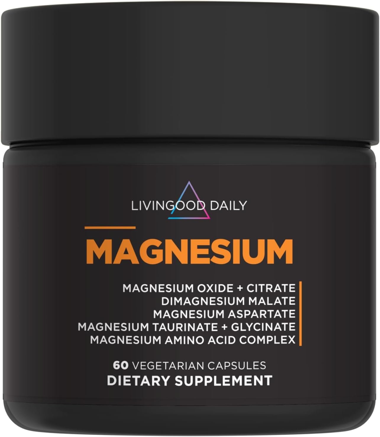 Livingood Daily Magnesium Complex 300mg with Chicory Root, 60 Capsules