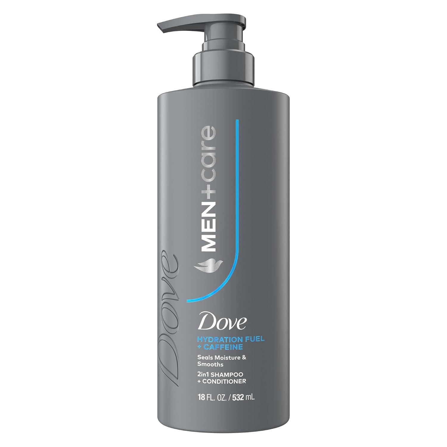 DOVE MEN + CARE 2-in-1 Shampoo + Conditioner Hydration Fuel, 18 FL OZ