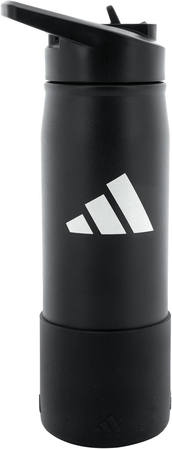 adidas Straw Lid Metal Water Bottle 600 mL