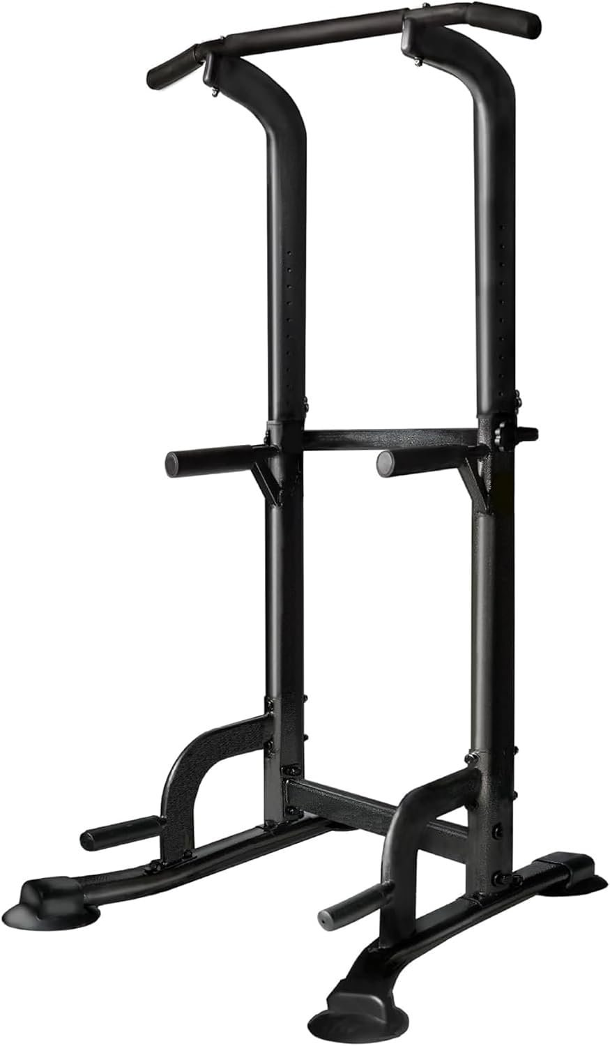 BARWING Pull Up Bar Station, Power Tower, Dip Station with 3D Backrest, Multi-Function Strength Training Stand Rack, Adjustable Height Dip Bar for Home Gym Workout Stand Fitness Exercise Equipment