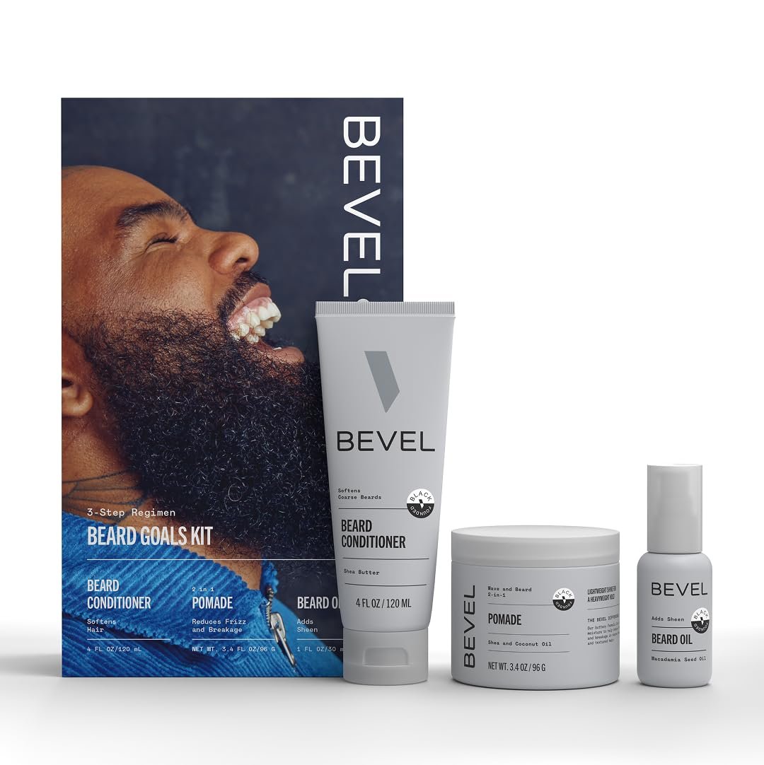 Bevel Mens Beard Grooming Kit – Includes Beard Conditioner, Beard Balm