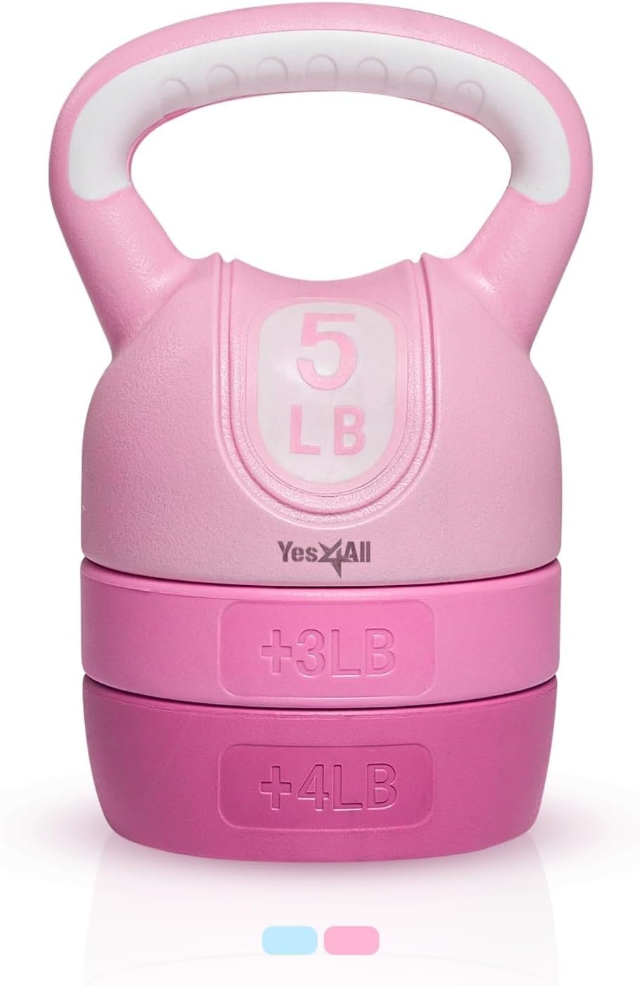 Yes4All Adjustable Kettlebell for Strength Training, 12 LB Options