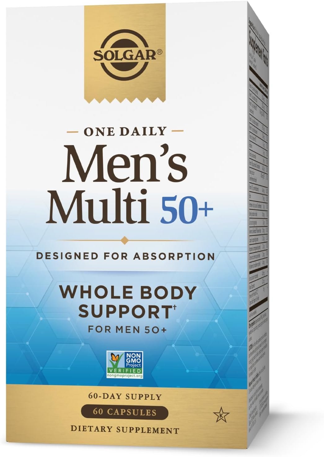 Solgar One Daily Men’s Multi 50+ Multivitamin, 60 Vegan Capsules