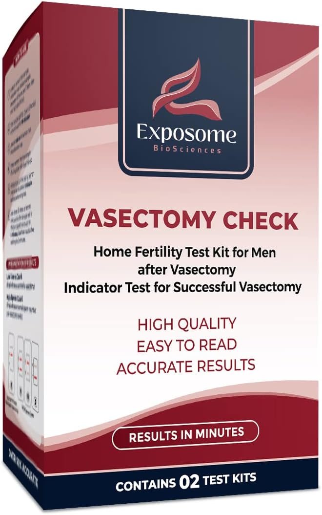 Vasectomy Home Test Kit. (Contains 2 Tests)
