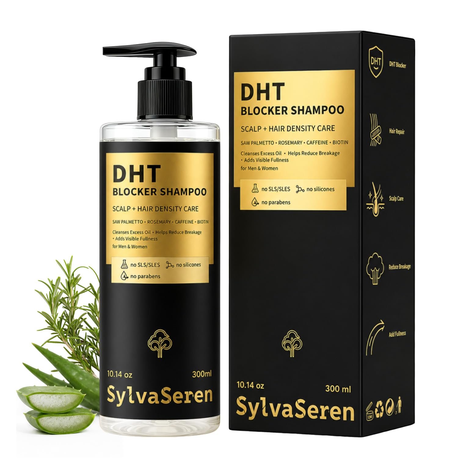 DHT Blocker Shampoo for Thinning Hair Hair Thickening & Volumizing 10.14 oz