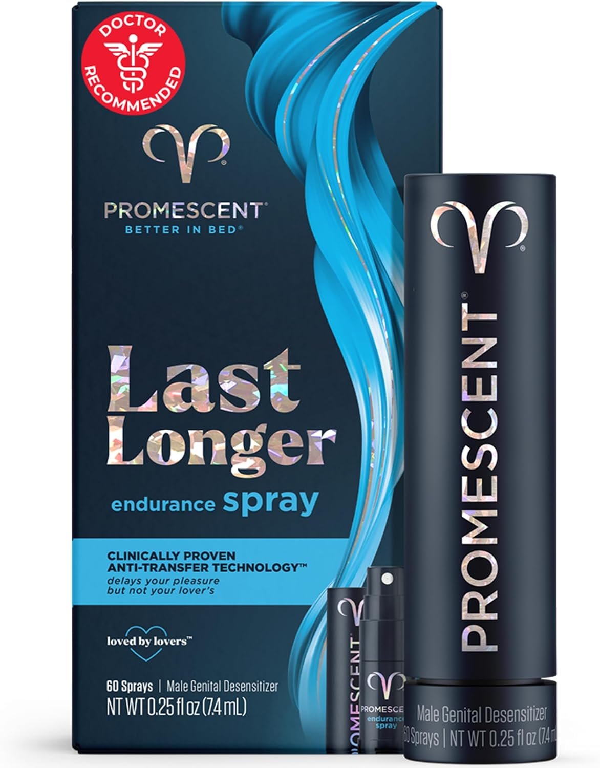 Promescent Desensitizing Delay Spray for Men Clinically Proven to Help You Last Longer in Bed – Better Maximized Sensation + Prolonged Climax for Him,7.4ml