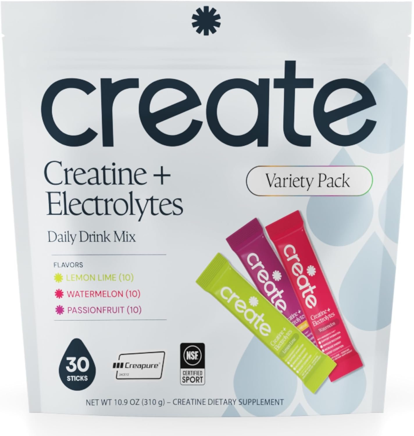 Create Creatine + Electrolytes – Energy & Strength – Variety Pack